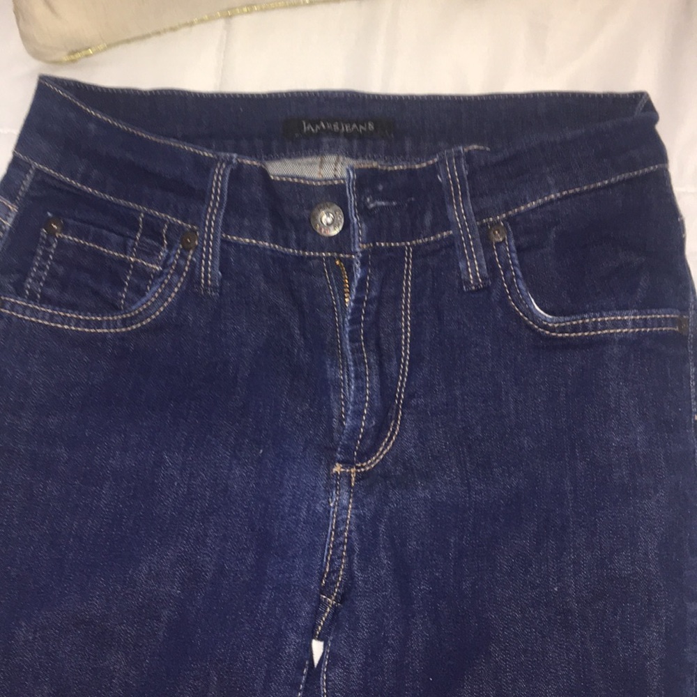 James Jeans stretch leather skinny jeans